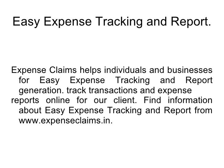 easy expense reports