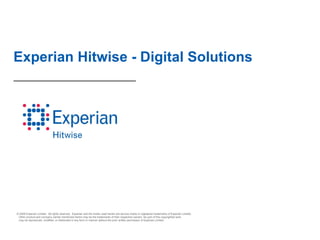 Experian Hitwise - Digital Solutions 