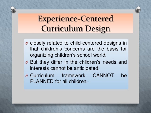 Experience centered design