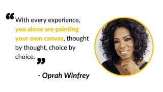 Experiences and behaviors
ImpactonBehavior
Intensity of Experience
Trauma
Confort
Zone
Transformative
experiences
Exploration
Zone
 