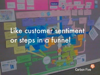 Like customer sentiment
or steps in a funnel
 