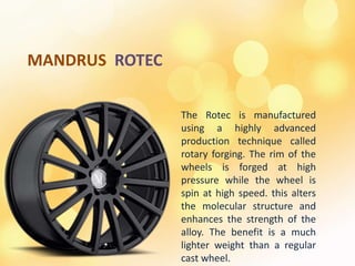 Experience Better Driving With Mandrus Wheels | PPTX | Automotive