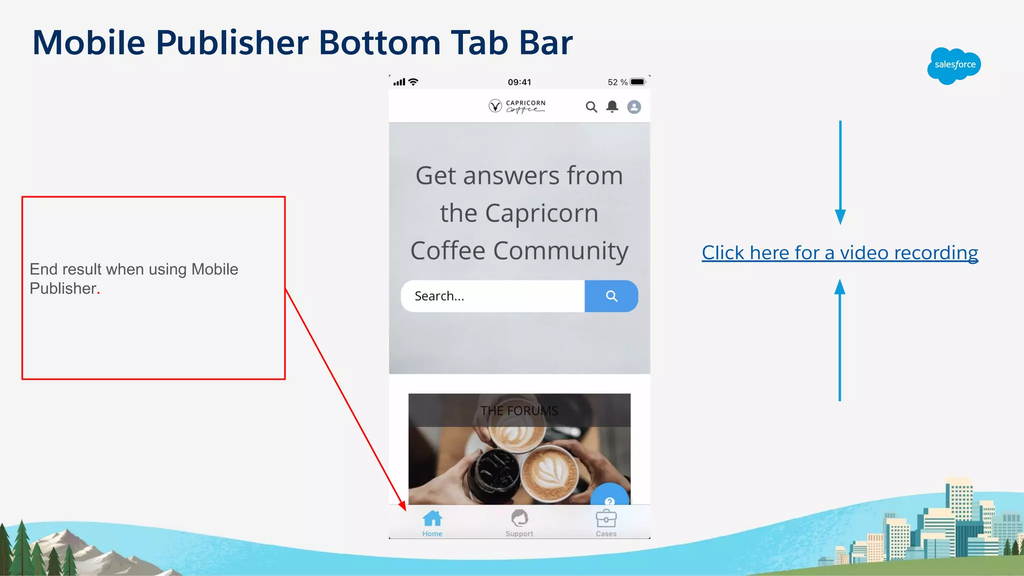 Mobile Publisher Bottom Tab Bar
End result when using Mobile
Publisher.
Click here for a video recording
 