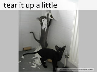 tear it up a little http://www.flickr.com/photos/18161462@N00/73573681 