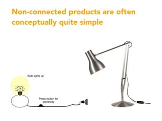 Non-connected products are often
conceptually quite simple
 