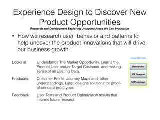 Experience Design Strategy Overview
 