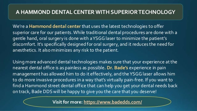 Experienced & Friendly Dentist Hammond Indiana Dr. Daniel M. Bade Dds