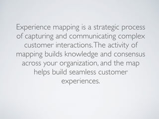 Experience mapping presentation | PDF