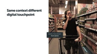 Samecontextdifferent
digitaltouchpoint
DIGITAL TOUCHPOINT:
Smart glasses
 