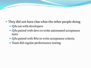 Automation scripts took 48 hours in 14 parallel machines to executeA tool which can integrate with continuous integration system was chosen for frequent execution of testsWe used light weight tool which took lesser time to execute the testsTests were carefully selected and incrementally built to cover just enough and no more than necessary