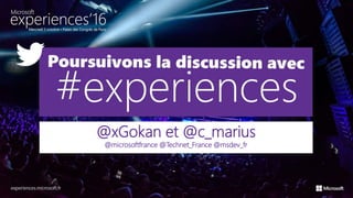 @microsoftfrance @Technet_France @msdev_fr
@xGokan et @c_marius
N° 57
 
