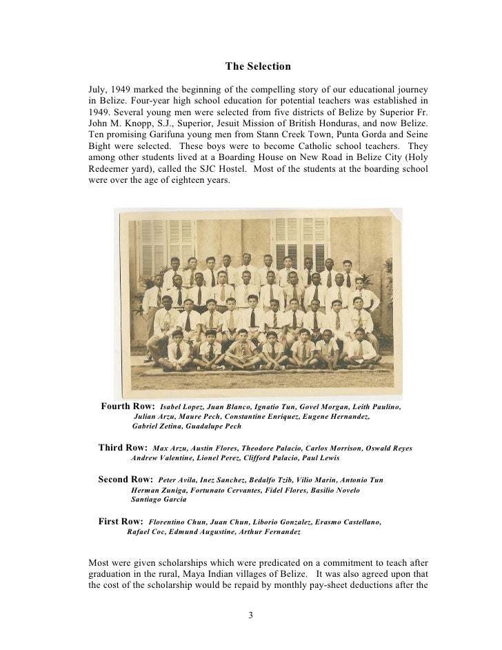 Experiences at St. John's College Under the Jesuits in Belize1949 t…