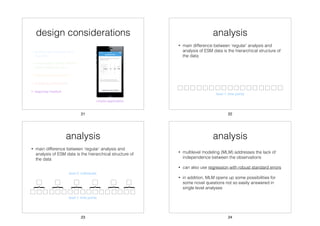 Experience Sampling Example Experience sampling presentation | PDF