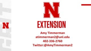 Amy Timmerman
atimmerman2@unl.edu
402-336-2760
Twitter:@AmyTimmerman2
 