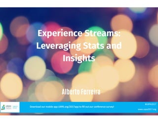 Experience Streams in Cross-Channel Service Design: Leveraging Stats and Insights