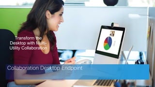 Cisco Confidential 36© 2013-2014 Cisco and/or its affiliates. All rights reserved.
Collaboration Desktop Endpoint
Transform the
Desktop with Multi-
Utility Collaboration
 