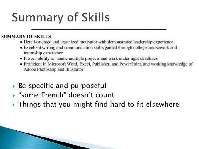 French coursework work experience help