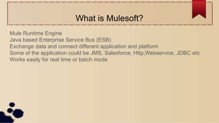Experience with mulesoft | PPT