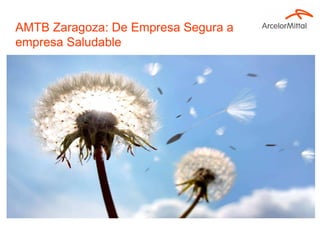 Copyright © ArcelorMittal 3/10/2015 Anthony Old 9
AMTB Zaragoza: De Empresa Segura a
empresa Saludable
Divider page text
showing imagery
 