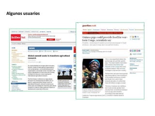 Experiencia del Centro Internacional de Agricultura Tropical (CIAT) en la comunicación pública de la ciencia a través de la web 2.0