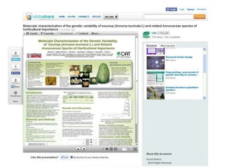 Experiencia del Centro Internacional de Agricultura Tropical (CIAT) en la comunicación pública de la ciencia a través de la web 2.0