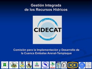 Gestión Integrada
       de los Recursos Hídricos




Comisión para la Implementación y Desarrollo de
    la Cuenca Embalse Arenal-Tempisque
 
