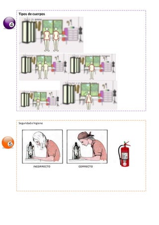 Tipos de cuerpos
Seguridade higiene
 