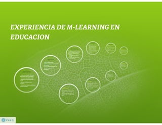 EXPERIENCIA DE M-LEARNING EN EDUCACION