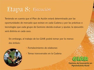 Experiencia Gestores de Innovación en Agroindustria Rural (GIAR) en el Cauca, Colombia