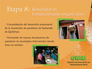 Experiencia Gestores de Innovación en Agroindustria Rural (GIAR) en el Cauca, Colombia