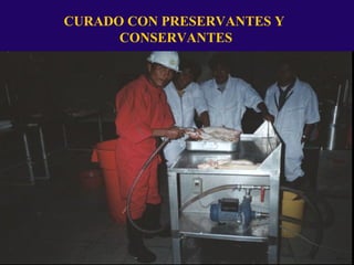 CURADO CON PRESERVANTES Y
CONSERVANTES
 