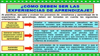 Experiencias de Aprendizaje ppt