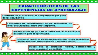 Experiencias de Aprendizaje ppt