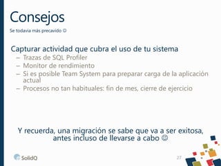 Experiencias de migraciones a sql server 2012-2014 