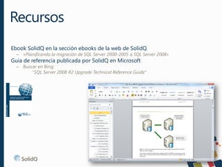 Ebook SolidQ en la sección ebooks de la web de SolidQ
– «Planificando la migración de SQL Server 2000-2005 a SQL Server 20...