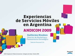 XXIV Congreso de Telecomunicaciones. Cartagena de Indias, Octubre 2009. 