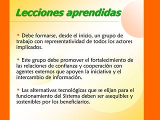 SIDER - Sistema de Información para el Desarrollo Empresarial Rural