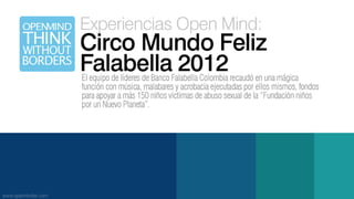 Experiencias Open Mind Circo Mundo feliz Falabella 2012