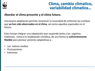 Experiencias en Adaptación Climática 