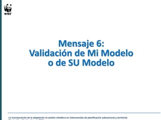 Experiencias en Adaptación Climática 
