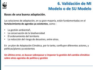 Experiencias en Adaptación Climática 