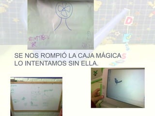 SE NOS ROMPIÓ LA CAJA MÁGICA
LO INTENTAMOS SIN ELLA.