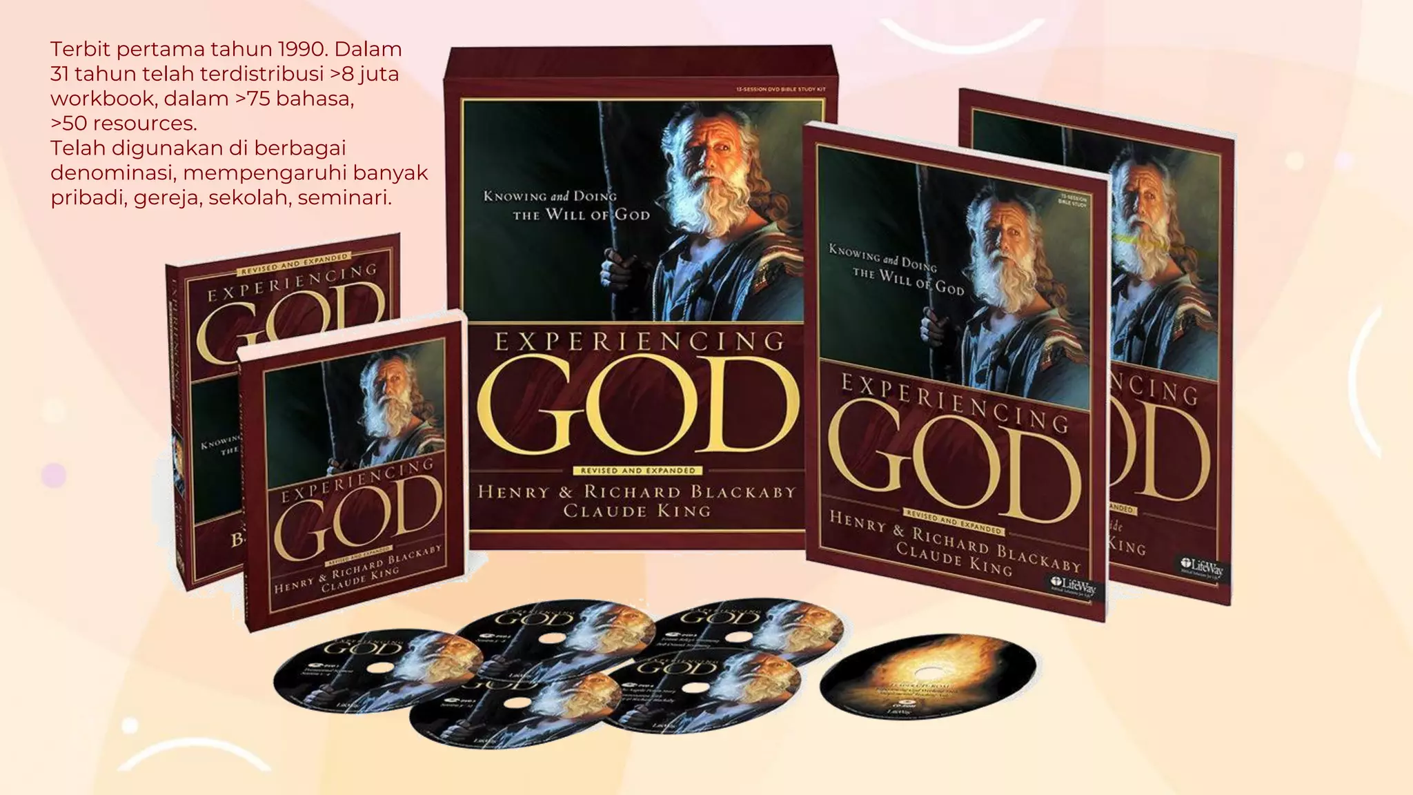 Terbit pertama tahun 1990. Dalam
31 tahun telah terdistribusi >8 juta
workbook, dalam >75 bahasa,
>50 resources.
Telah digunakan di berbagai
denominasi, mempengaruhi banyak
pribadi, gereja, sekolah, seminari.
 