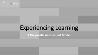 Experiencing Learning
A Diagnostic Assessment Model
 