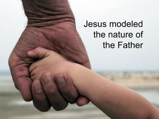 Jesus modeled
the nature of
the Father
 