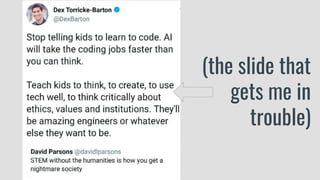 (the slide that
gets me in
trouble)
 