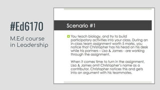 #Ed6170
M.Ed course
in Leadership
 