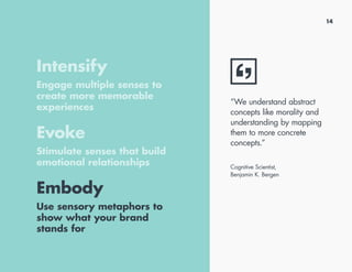 Experience design best practices: Sensory marketing Slide 14