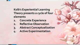 Experiential learning prepared by Dr. GOGGI GUPTA ,ASSISTANT PROFESSOR ...
