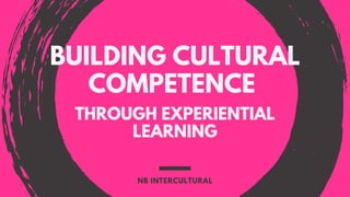BUILDING CULTURAL
COMPETENCE
NB INTERCULTURAL
THROUGH EXPERIENTIAL
LEARNING
 